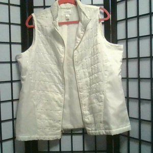 Chico's lightweight vest with sequin detail.